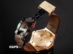 Hublot 宇舶 BIG BANG系列 322.PC.1001.RX 18K玫瑰金材質 <font color="#eed4af">棕色格紋面盤</font>&nbsp;&nbsp;<font color="#ff0000">2019年保卡 整支重約6.24兩 新錶訂價約：1,223,600元</font>&nbsp;自動上鍊 48mm