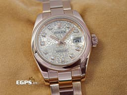 ROLEX 勞力士 Lady-Datejust 26 蠔式日誌型 179165 <font color="#f8c47c">紀念浮雕面盤 電腦面 原廠鑽石時標</font>&nbsp;DJ26 玫瑰金材質&nbsp;<font color="#FF0000">台灣公司貨 蠔式（Oyster）三節板帶</font> 自動上鍊 26mm