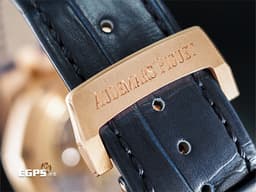 Audemars Piguet 愛彼 AP Royal Oak 皇家橡樹 15510OR.OO.D315CR.02 18K玫瑰金<font color="#0582f5">『雲夜藍色格紋面盤』</font><font color="#ff0000"> 2025年保單 已貼膜</font> 自動上鍊 41mm