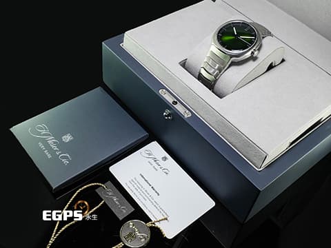 H.MOSER &amp; CIE 亨利慕時 STREAMLINER 疾速者系列 6201-1200 不鏽鋼材質&nbsp;Matrix Green 綠色煙熏錶盤 2025年保卡&nbsp;自動上鍊 40mm