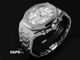 Audemars Piguet 愛彼 AP錶 Royal Oak 皇家橡樹系列 不鏽鋼材質 26240ST 飛返計時功能 <font color="#F8F8FF">26240ST.OO.1320ST.07 銀色調面盤 </font><font color="#FF0000">2025年新式保卡&nbsp;</font>自動上鍊&nbsp;41mm