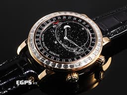 Patek Philippe 百達翡麗 PP 超級複雜功能時計 6104R-001 18K玫瑰金材質 <font color="#05f0f0">北半球天文顯示功能</font>&nbsp;<font color="#05f0f0">宛若夜空中星河般的面盤 原廠鑲嵌60顆鑽石錶圈、錶扣（共5.4克拉）</font>&nbsp;<font color="#ff0000">鑽石星空 銀河蒼穹 日內瓦的星象</font>&nbsp;<font color="#ff0000" style="font-size: 10pt;">VIP限定稀有錶款&nbsp;2023年保單 蒐藏未使用品</font><span style="font-size: 10pt;"> 自動上鏈 40mm</span>