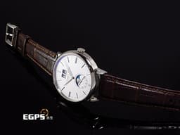 A.LANGE &amp; SOHNE 朗格 SAXONIA Annual Calendar 大日期窗 384.026  <font color="#e6e5e4">白K金材質 銀白色面盤</font> <font color="#40e0d0">優美月相顯示 絕美德國工藝 經典大日期窗 錶界的頂級傳奇藝術</font> <font color="#FF0000">2020年保單 台灣公司貨</font> 自動上鍊 40mm
