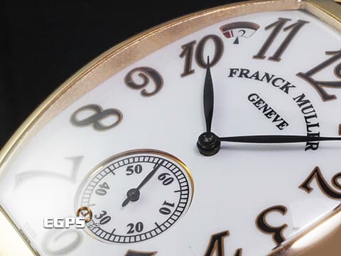 Franck Muller 法蘭穆勒 CINTRÉE CURVEX 7885 B S6 PR EMA 5N 18K玫瑰金材質 酒桶型 白色法瑯面盤 七日鏈動力儲存顯示&nbsp;自動上鍊 55x39mm