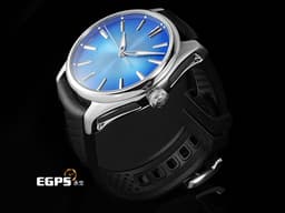 H.MOSER &amp; CIE 亨利慕時 PIONEER CENTRE SECONDS 開拓者 3200-1217 不鏽鋼材質 <font color="#58bbf9">北極藍煙燻面盤</font><font color="#03f6f9"> </font> <font color="#FF0000">2025年保單卡</font>&nbsp;大三針 自動上鍊 42.8mm