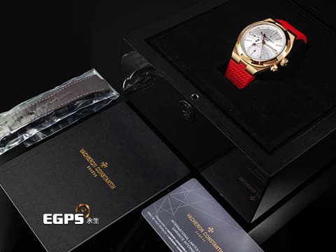 Vacheron Constantin 江詩丹頓 VC錶 Overseas Dual Time 縱橫四海 7920V/000R-B336 藍色面盤 日內瓦印記機芯&nbsp;兩地時間 日夜顯示 易拆卸替換錶帶裝置 2024年保單 自動上鍊 41mm