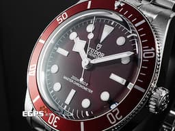 TUDOR 帝舵 Heritage Black Bay 碧灣 7939A1A0RU-0001 雪花針 不鏽鋼材質&nbsp;<font color="#CE0000">新款紅水鬼 酒紅色面盤、外圈</font>&nbsp;<font color="#FF0000">2025年保卡 搭配最新快速調節「T-fit」折疊扣</font>&nbsp;自動上鍊 39mm