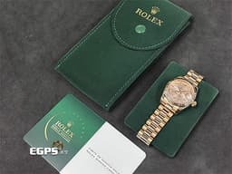 ROLEX 勞力士 Datejust 179175 永恆玫瑰金材質 <font color="#05f0f0">原廠鑲嵌鑽石時標</font> <font color="#fbefdf">日亮金色面盤</font>&nbsp;<font color="#FF0000">已回勞力士服務中心做保養 延長保固到2028年 </font>自動上鍊&nbsp;26mm