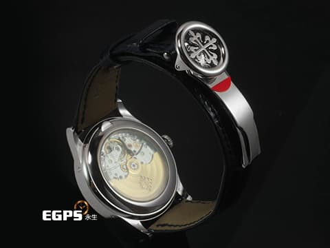 Patek Philippe 百達翡麗 PP錶 Complications Annual Calendar 複雜功能時計 5396G-017 年曆錶 月相盈虧 漸層藍色面盤 原廠鑲嵌鑽石時標&nbsp;18K白金材質 2025年保單 已貼膜&nbsp;自動上鍊 38.5mm