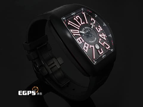 FRANCK MULLER 法蘭穆勒 Vanguard系列 V45 SC DT NR BR ER  鈦金屬材質 ADLC碳鍍特殊處理錶殼   2025年保單 自動上鍊 44x54mm