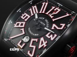 FRANCK MULLER 法蘭穆勒 Vanguard系列 V45 SC DT NR BR ER <font color=#ff00ff> 鈦金屬材質 ADLC碳鍍特殊處理錶殼 </font> <font color=#ff0000> 2025年保單</font> 自動上鍊 44x54mm