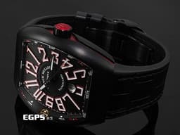 FRANCK MULLER 法蘭穆勒 Vanguard系列 V45 SC DT NR BR ER <font color=#ff00ff> 鈦金屬材質 ADLC碳鍍特殊處理錶殼 </font> <font color=#ff0000> 2025年保單</font> 自動上鍊 44x54mm