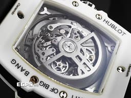 HUBLOT 宇舶 Spirit of Big Bang White Ceramic 大爆炸 靈魂系列 641.HX.0173.LR <font color="#05f0f0">白色陶瓷材質錶殼</font>&nbsp;計時碼表 酒桶型 <font color="#FF0000">2020年卡&nbsp;</font>自動上鍊 42mm