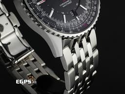 BREITLING 百年靈 Navitimer 41 航空計時系列 A17329 A17329161C1A1 不鏽鋼材質 <font color="#70cce1">藍色太陽紋面盤</font> <font color="#FF0000">經典環形飛行滑尺 2025年保單</font> 自動上鍊 41mm