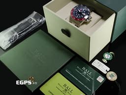 BALL WATCH 波爾錶 Engineer GMT DG2018C-S9C-BE 不鏽鋼材質 <font color="#70cce1">藍色面盤 百事可樂錶圈</font>&nbsp;<font color="#FF0000">自體發光氚氣燈管指針、時標 2023年保卡 </font> 自動上鍊 42mm