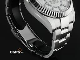 ROLEX 勞力士 Sky-Dweller 蠔式 天行者 336934 <font color="#05f0f0">最新9002機芯 白色面盤</font> 沙羅系統 年曆錶 兩地時區 不鏽鋼 經典三角坑紋錶圈 <font color="#FF0000">2025年保單 蠔式（Oyster）三節錶帶</font> 自動上鍊 42mm