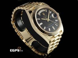 ROLEX 勞力士 DAY-DATE 40 DD 蠔式星期日誌型 228238 18K黃金材質 <font color="#ffea55">2025年最新款 鑲鑽縞瑪瑙面盤俗鷹眼面盤</font><font color="#ffea55">/</font><font color="#FF0000">2025年新式保卡</font> 自動上鏈 40mm