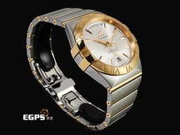 OMEGA 歐米茄 Constellation 星座 12325382202001 18K玫瑰金材質 <font color="#ffff00">經典扣爪設計 星期&amp;日期顯示窗 原廠鑲嵌鑽石羅馬數字時標</font> <font color="#ff0000">2026年保卡 新錶訂價：594,500元</font>&nbsp;自動上鏈 38mm