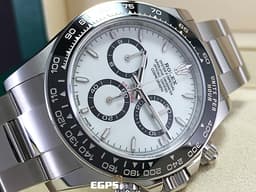ROLEX 勞力士 Cosmograph Daytona 宇宙計時型 迪通拿 126500LN 計時碼表 白熊貓 白色面盤搭配黑色計時圈 126500 LN 不鏽鋼 陶瓷錶圈 <font color="#ff0000">最新4131機芯 2025年保單</font> 自動上鍊 40mm