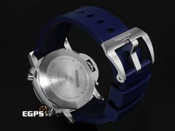 PANERAI 沛納海 Luminor Chrono PAM1218 計時碼表 <font color="#ffffff">白色三明治夜光面盤</font> PAM01218 <font color="#33CCFF">藍色小秒針</font> 不鏽鋼 <font color="#FF0000">2022年保單</font> 自動上鍊 44mm