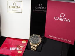 OMEGA 歐米茄 Speedmaster Moonwatch Professional 超霸 速霸 <font color="#edbb91">Moonshine金</font> 31060425010001 <font color="#2a6d1c">綠色面盤</font> 計時碼表 專業 登月錶&nbsp;<font color="#FF0000">3861機芯&nbsp;</font><font color="#FF0000">2022年台灣公司貨</font>&nbsp;同軸擒縱 手上鏈 42 mm