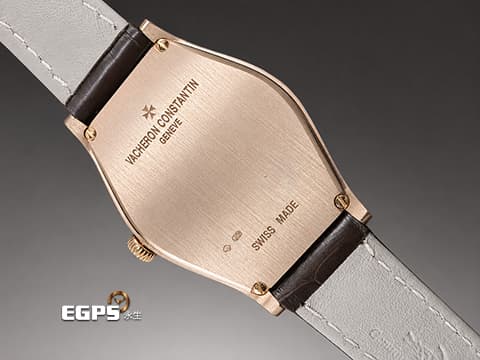 Vacheron Constantin 江詩丹頓 VC錶 Malte 馬耳他系列 25530/000R-9742 玫瑰金材質 鱷魚皮帶 銀白色面盤 原廠鑲鑽錶圈&nbsp;搭配原廠18K玫瑰金材質錶扣! 石英機芯 34.4 x 28.4mm