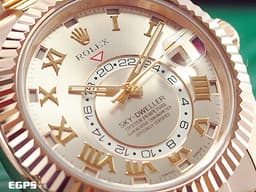 ROLEX 勞力士 Sky-Dweller 326935 天行者 年曆錶 兩地時區 玫瑰金 自動腕錶 <font color="#FF0000">絕版！玫瑰金羅馬時標面盤 目前市面上都只剩下柱狀螢光時標</font> 42mm