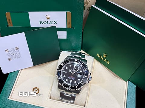ROLEX 勞力士 Sea-Dweller 蠔式 海使者 50週年紀念款 126600&nbsp;單紅 有皇冠版 MK2面盤 不鏽鋼 陶瓷外圈 2019年保單 排氦氣閥 潛水錶 自動上鍊 43mm