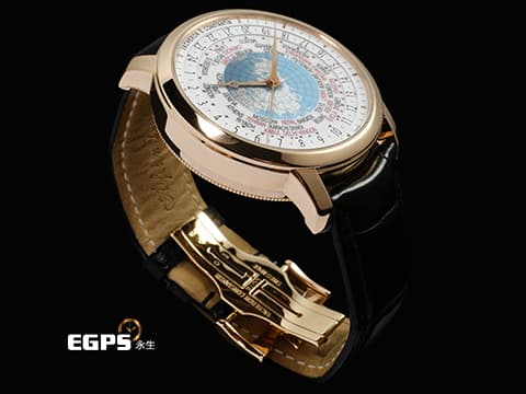 Vacheron Constantin VC 江詩丹頓 Patrimony Traditionnelle 傳承系列 86060/000R-9640 18K玫瑰金材質  蘭伯特投影世界地圖 超複雜三錶盤設計 有別於一般世界時區24個時區 這款有能準確的顯示37個時區 2016年保卡 新錶訂價1,615,000元&nbsp; 自動上鍊 42.5mm