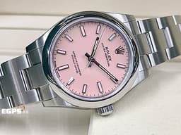 ROLEX 勞力士 Oyster Perpetual 31 經典 蠔式恆動型 277200 <font color="#fdddeb">&nbsp;糖果粉色漆面盤</font>&nbsp;OP31 不鏽鋼 <font color="#FF0000">2025年停產款 糖果粉 2025年保卡 保有大部分原廠膠膜</font>&nbsp;自動上鍊 31mm