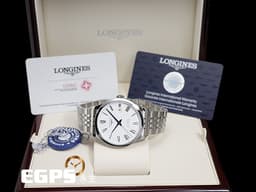 LONGINES 浪琴 Record 開創者系列 L28214116 三日鍊 <font color="#1056b2">藍鋼指針</font> 不鏽鋼 簡約經典 大三針&nbsp;<font color="#ff0000">2024年台灣公司貨</font><font color="#FF0000">&nbsp;</font>自動上鍊 40mm