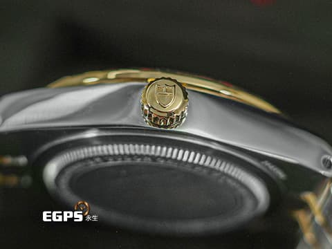 TUOR 帝舵 Royal  皇家系列 28403-0008&nbsp;巧克力棕色太陽紋面&nbsp;18K黃金 半金款 28403 半金腕錶超值首選款&nbsp;2026年新式保卡 自動上鍊 34mm