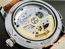 MONTBLANC 萬寶龍 Nicolas Rieussec 7138 128674 尼可拉斯 <font color="#fafa01">金色面盤</font> 單把計時 兩地時間 <font color="#FF0000">時間書寫器 200週年紀念 2022年保單 限量200只&nbsp;</font>自動上鍊 44.8mm