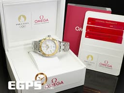 OMEGA 歐米茄 Seamaster Diver 300 海馬 52221422004001 <font color="#e8e8e8">白色陶瓷波浪紋面盤 Paris 2024 Olympics 巴黎奧運&nbsp;奧林匹克運動會</font><font color="#ff0000">&nbsp;</font>不鏽鋼&nbsp;<font color="#f5cc9e">Moonshine金刻度錶圈</font><font color="#ff0000">&nbsp;</font>同軸擒縱&nbsp;排氦氣閥 潛水錶&nbsp;<font color="#ff0000">2024年台灣公司貨</font>&nbsp;自動上鍊 42mm