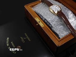 Franck Muller 法蘭穆勒 CINTRÉE CURVEX 7885 B S6 PR EMA 5N 18K玫瑰金材質 酒桶型 <font color="#05f0f0">白色法瑯面盤 七日鏈動力儲存顯示</font>&nbsp;自動上鍊 55x39mm