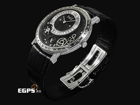 PIAGET 伯爵 Altiplano Skeleton 非凡珍品 G0A39120 超薄 微型自動盤 18K白金材質 原廠鑲嵌38顆長方形美鑽（約1.4克拉）及266顆圓形美鑽（約1.9克拉）錶殼 鑲飾33顆長方形美鑽（約1.3克拉）面盤 2026年保卡 新錶參考訂價：6,400,000元 手動上鍊 38mm