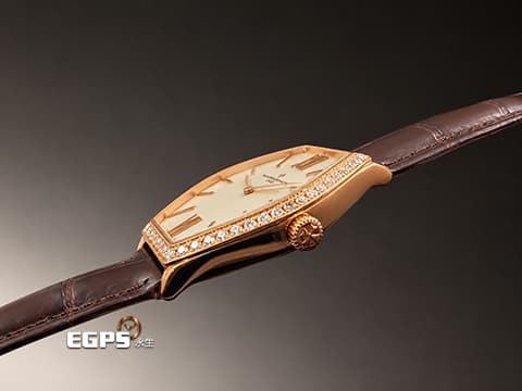 Vacheron Constantin 江詩丹頓 VC錶 Malte 馬耳他系列 25530/000R-9742 玫瑰金材質 鱷魚皮帶 銀白色面盤 原廠鑲鑽錶圈&nbsp;搭配原廠18K玫瑰金材質錶扣! 石英機芯 34.4 x 28.4mm