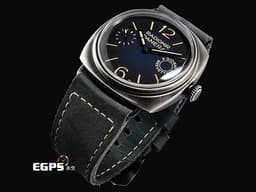 PANERAI 沛納海 Radiomir PAM1348 PAM01348 PVD不鏽鋼材質 8日動力儲存&nbsp;<font color="#0582f5">漸層藍色三明治面盤 復古 經典洋蔥頭錶冠</font> <font color="#ff0000">2024年保卡</font>&nbsp;<font color="#FF0000">台灣公司貨</font>&nbsp;手上鍊 45mm