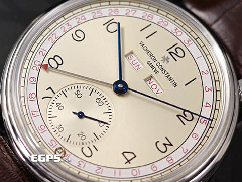 Vacheron Constantin 江詩丹頓 VC錶 Historiques Triple Calendrier 1942 歷史名作系列 三重日曆&nbsp;經典「牛角」錶耳設計 3110V/000A-B425 全日曆 小秒針 不鏽鋼&nbsp;日內瓦印記 2021年保單&nbsp;手上鏈 40mm