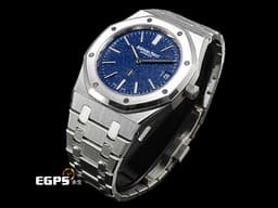 AUDEMARS PIGUET AP錶 愛彼 ROYAL OAK 皇家橡樹系列
「JUMBO」 16202BC.OO.1240BC.02 18K白金材質 <font color="#05f0f0">超薄錶殼款式 藍色粒面裝飾錶面</font> <font color="#ff0000">2026年保卡 已貼膜</font>&nbsp;自動上鍊 39mm



