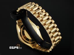 ROLEX 勞力士 蠔式 Day-Date 36 DD 128238 18K黃金材質 <font color="#70cce1"> 原鑲鑽石時標</font> <font color="#32CD32"> 漸變綠色面盤 </font> <font color="#FF0000">2020年新式保卡</font> 自動上鍊 36mm