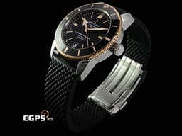 BREITLING 百年靈 Superocean Heritage B20 超級海洋文化系列 UB2010121B1S1 <font color="#0582f5">不鏽鋼&amp;18K玫瑰金材質 半金款&nbsp;黑色「織網式」橡膠錶帶</font>&nbsp;<font color="#ff0000">2026年保單</font>&nbsp;自動上鍊 42mm