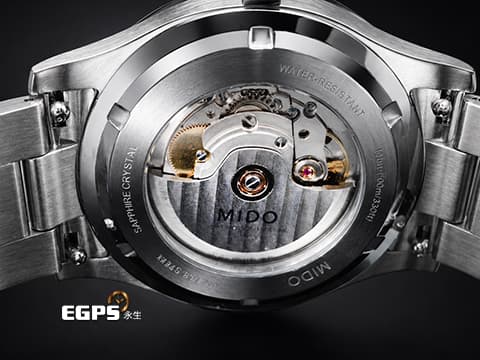 MIDO 美度 Multifort M Freeze 先鋒系列冰川藍 M038.430.11.041.00 不鏽鋼材質 漸變冰川藍面板 垂 直絲光緞面打磨紋理&nbsp;2026年&nbsp;自動上鍊 42mm