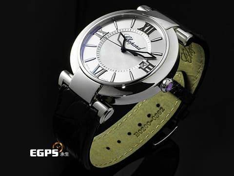 CHOPARD 蕭邦 Imperiale系列 388531 珍珠貝母雕刻面盤 錶冠鑲嵌一顆凸圓形紫水晶(重約0.15克拉) 2025年保單 自動上鍊 40mm