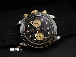 TUDOR 帝舵 Black Bay Chrono S&amp;G 碧灣 79363N-0003 計時碼錶 18K黃金 半金織紋錶帶款 79363 <font color="#FF0000">MT5813自製機芯，2025年新式保卡</font> 賽車錶 自動上鍊 41mm