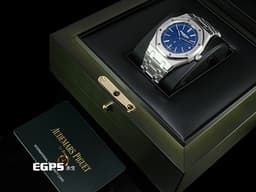 AUDEMARS PIGUET AP錶 愛彼 ROYAL OAK 皇家橡樹系列
「JUMBO」 16202BC.OO.1240BC.02 18K白金材質 <font color="#05f0f0">超薄錶殼款式 藍色粒面裝飾錶面</font> <font color="#ff0000">2026年保卡 已貼膜</font>&nbsp;自動上鍊 39mm



