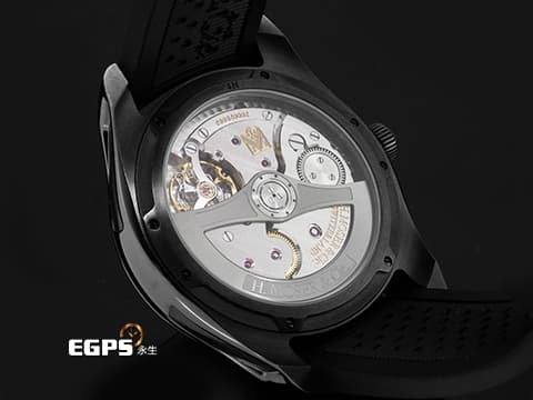 H.MOSER &amp; CIE 亨利慕時 PIONEER CENTRE SECONDS 開拓者 3200-1205 DLC鍍黑不鏽鋼材質 電光藍fumé煙燻面盤  2023年保單卡&nbsp;大三針 自動上鍊 42.8mm