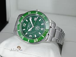 MONTBLANC 萬寶龍 1858 Iced Sea 系列 MB129373 <font color="#058703">綠色冰河紋面盤 陶瓷外圈 綠水鬼</font>&nbsp;不鏽鋼 大三針 <font color="#ff0000">2026年保單</font>&nbsp;潛水錶 自動上鍊 41mm