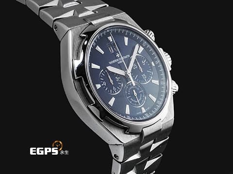 Vacheron Constantin 江詩丹頓 VC Oversea Chronograph 49150/000A-9745 不鏽鋼材質 縱橫四海 藍色計時面盤 2022年保卡 自動上鏈 42mm