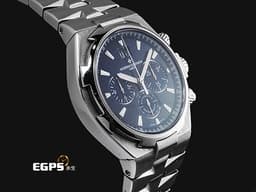Vacheron Constantin 江詩丹頓 VC Oversea Chronograph 49150/000A-9745 不鏽鋼材質 <font color="#0582f5">縱橫四海 藍色計時面盤</font> <font color="#ff0000">2022年保卡</font> 自動上鏈 42mm